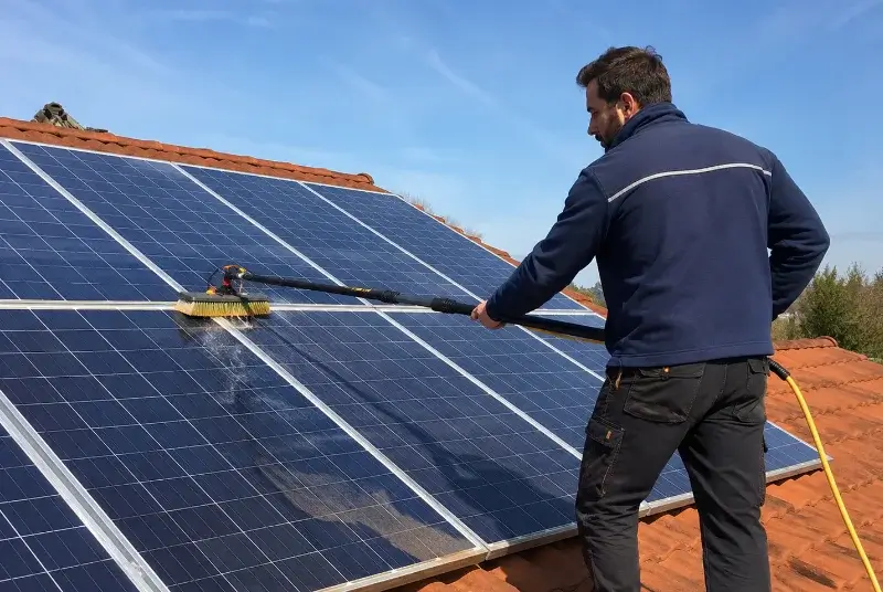 Nettoyage et entretien de panneaux solaires à Lencouacq